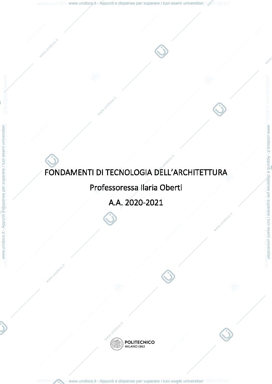 Anteprima pagina 1 — Appunti lezioni Prof.ssa Oberti