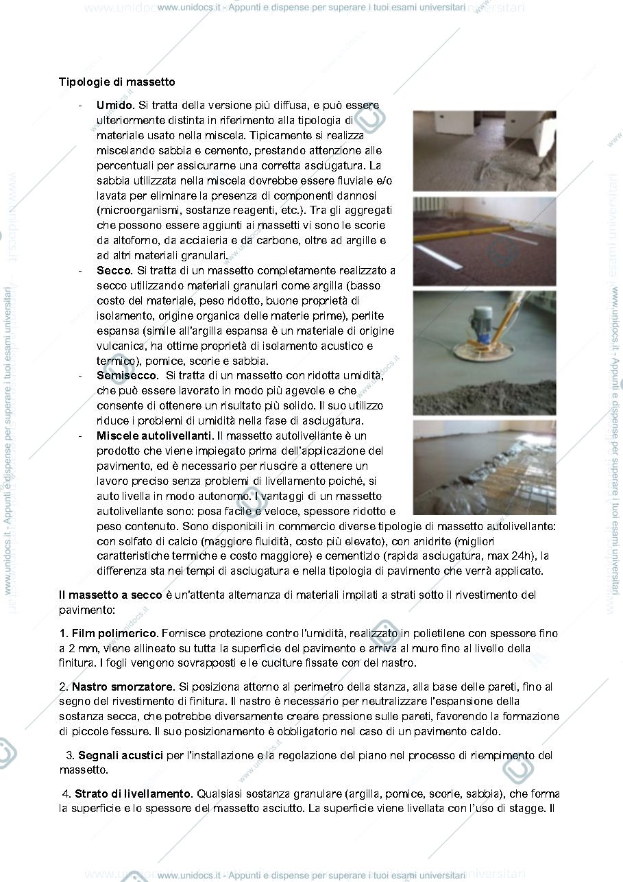 Anteprima pagina 1 — Riassunto lezione 4, solai - Fondamenti di tecnologia dell'architettura