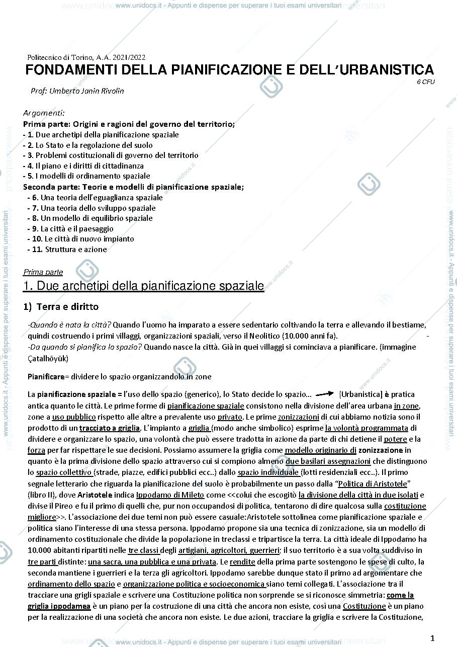 Anteprima pagina 1 — Riassunti fondamenti