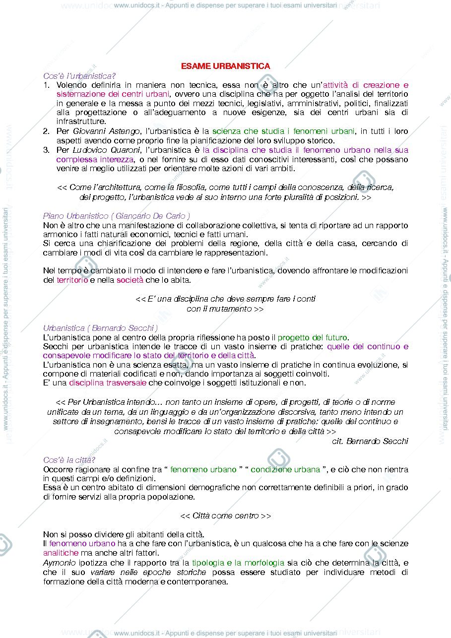 Anteprima pagina 1 — Appunti per esame