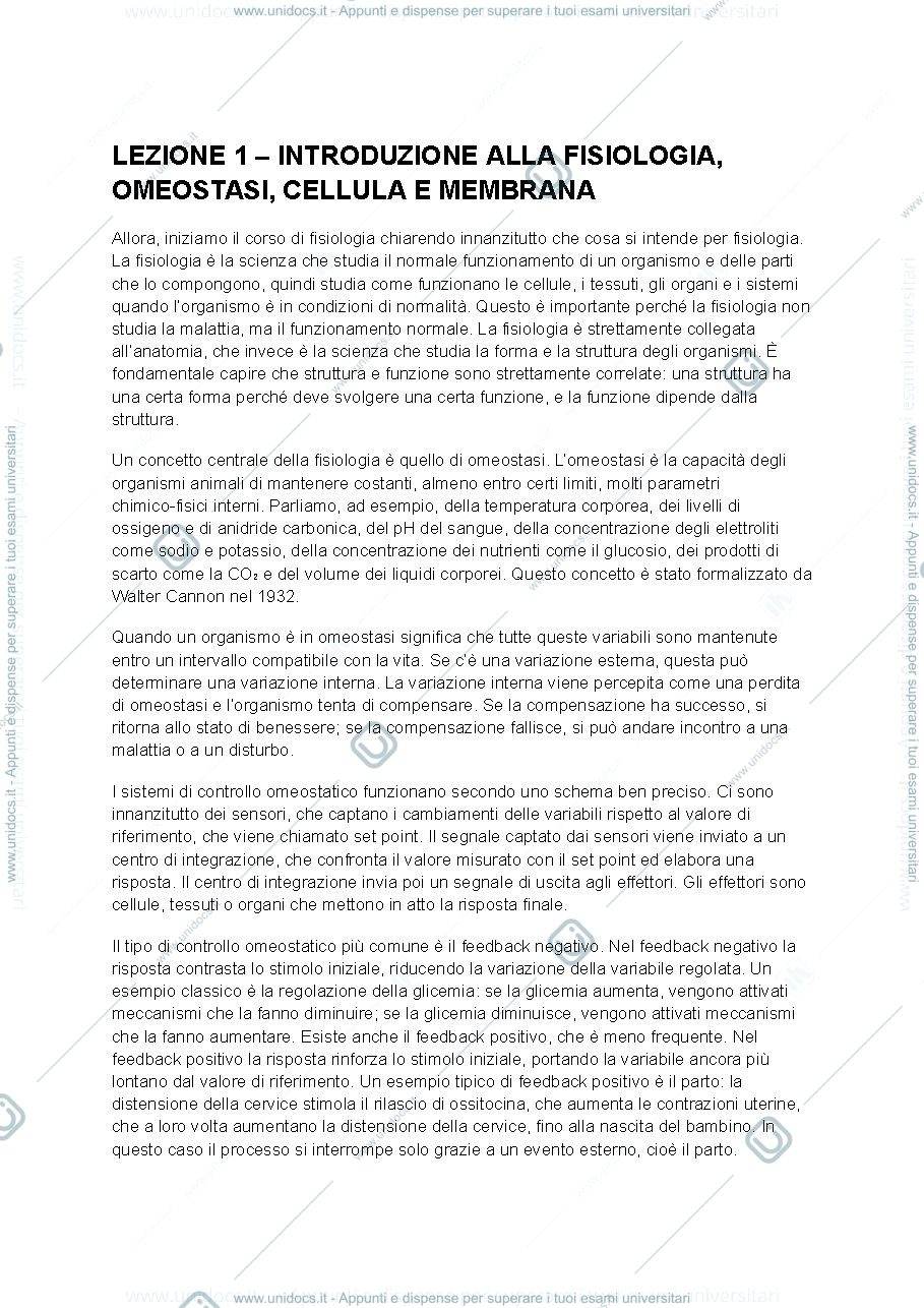 Anteprima pagina 1 — Fisiologia