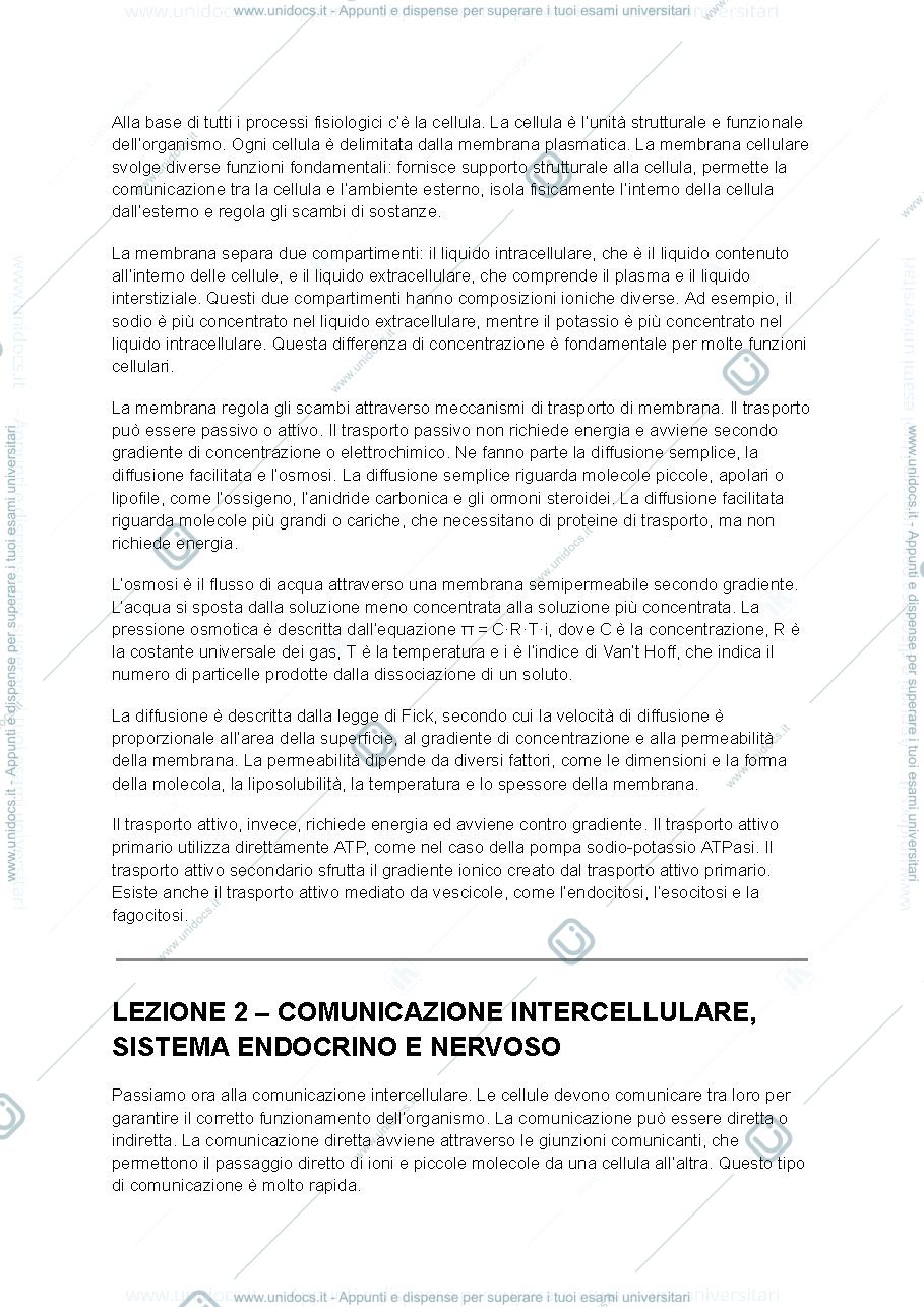 Anteprima pagina 2 — Fisiologia
