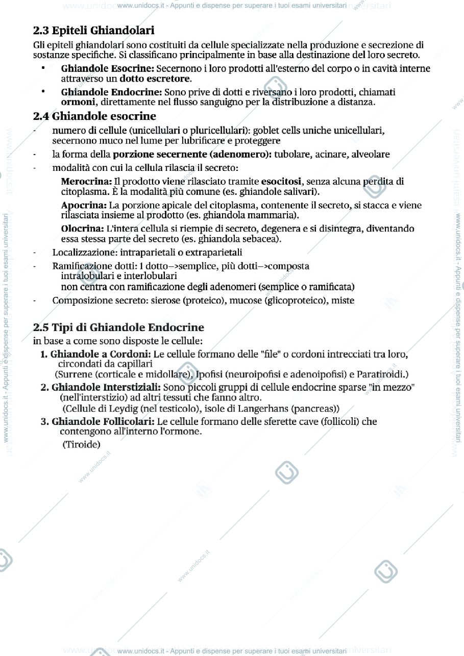 Anteprima pagina 1 — istologia 10 ore