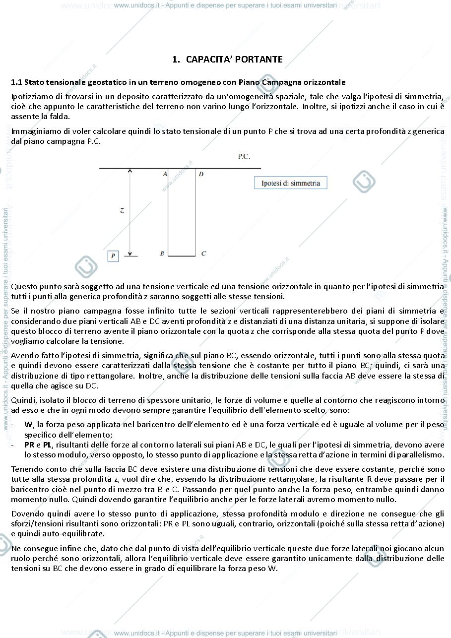 Anteprima pagina 1 — Appunti Fondazioni