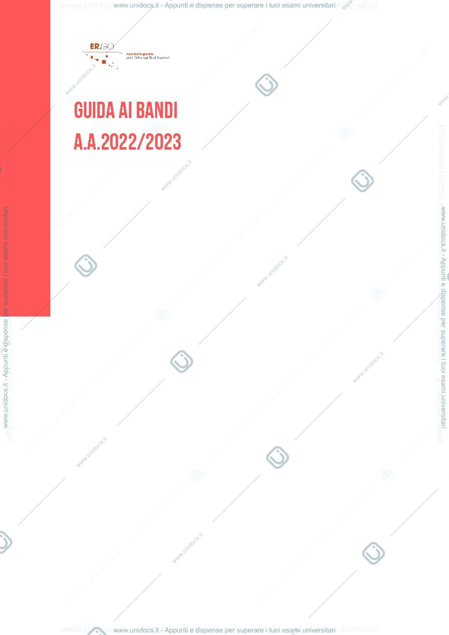 Anteprima pagina 1 — Guida ai bandi