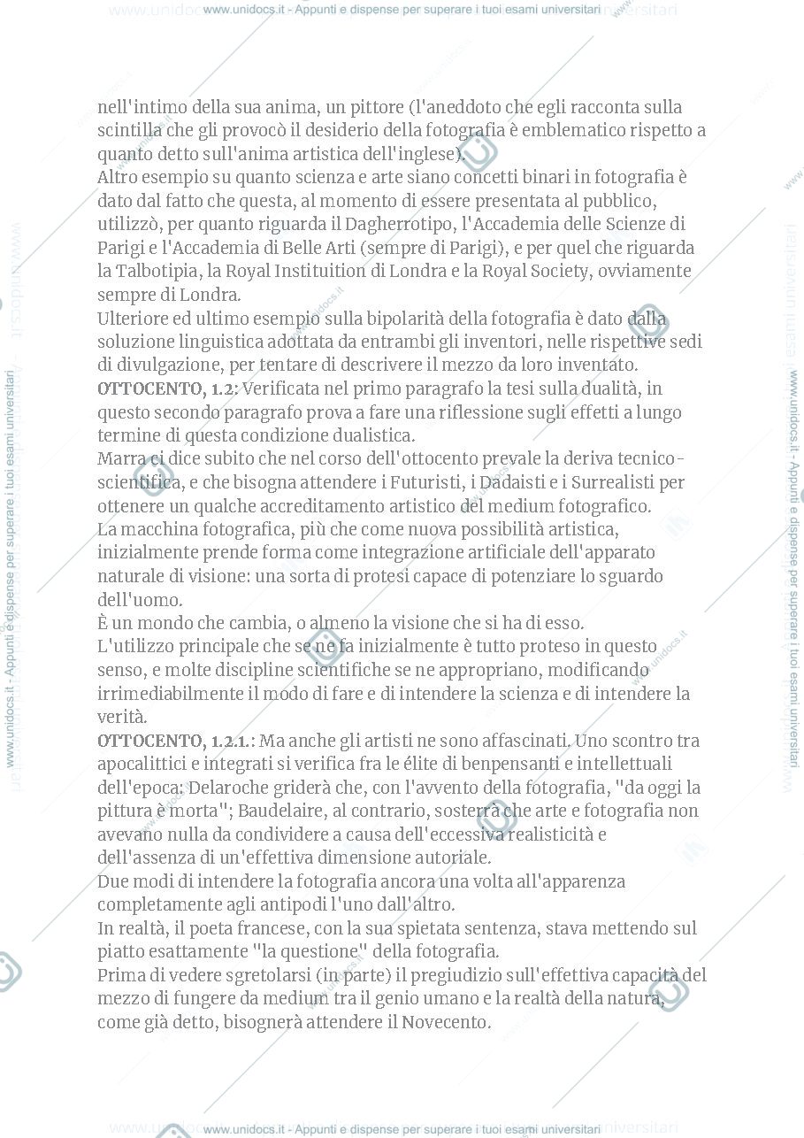 Anteprima pagina 2 — Riassunto di libro Fotografia (Marra)