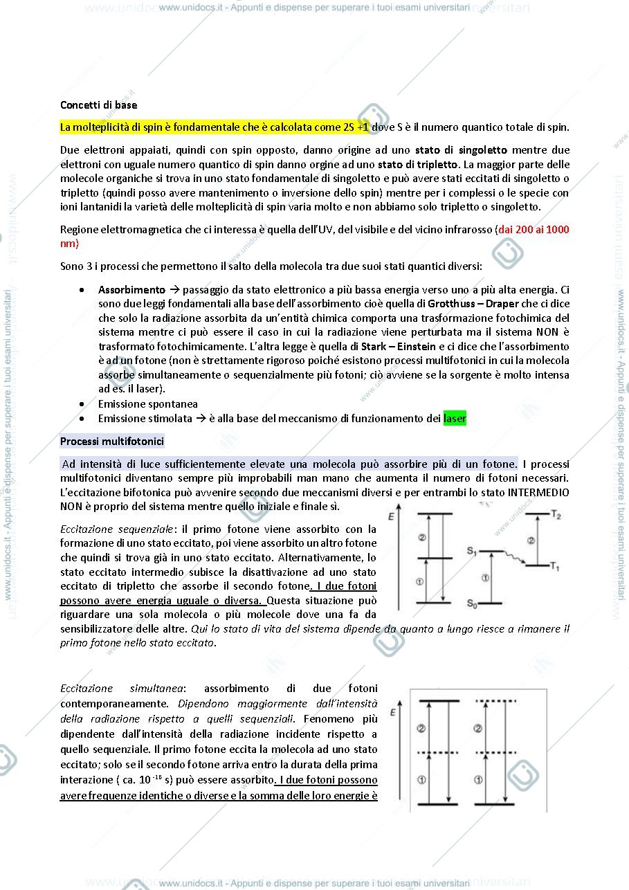 Anteprima pagina 2 — Fotoluminescenza e risonanze magnetiche: applicazioni in chimica inorganica e metallorganica