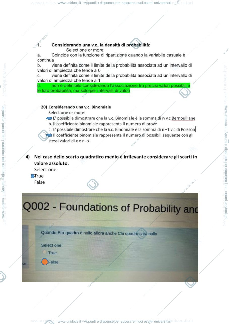 Anteprima pagina 1 — possibili domande esame