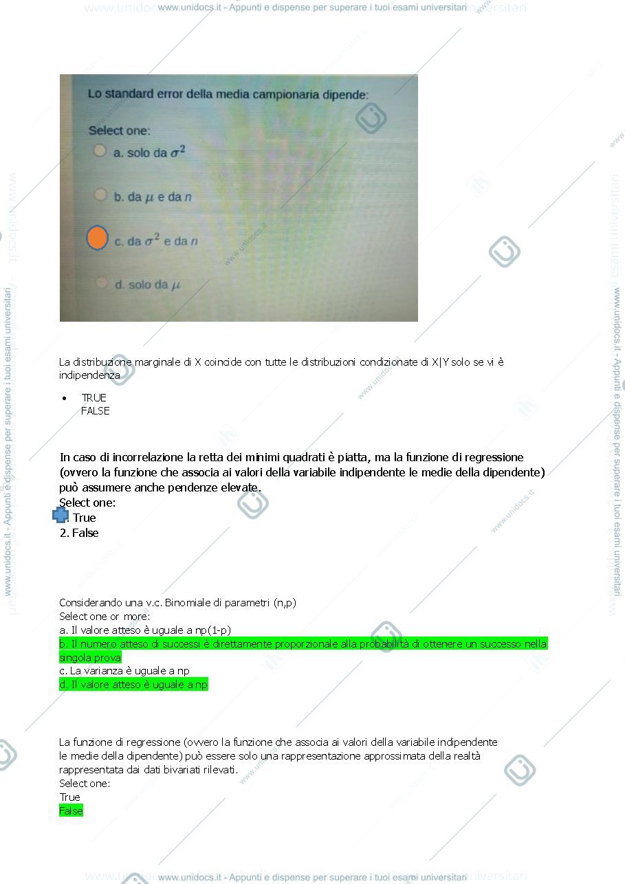Anteprima pagina 2 — possibili domande esame