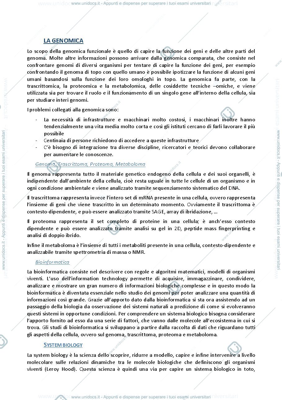 Anteprima pagina 1 — Fuctional genomics (Prof. Martin Kater)