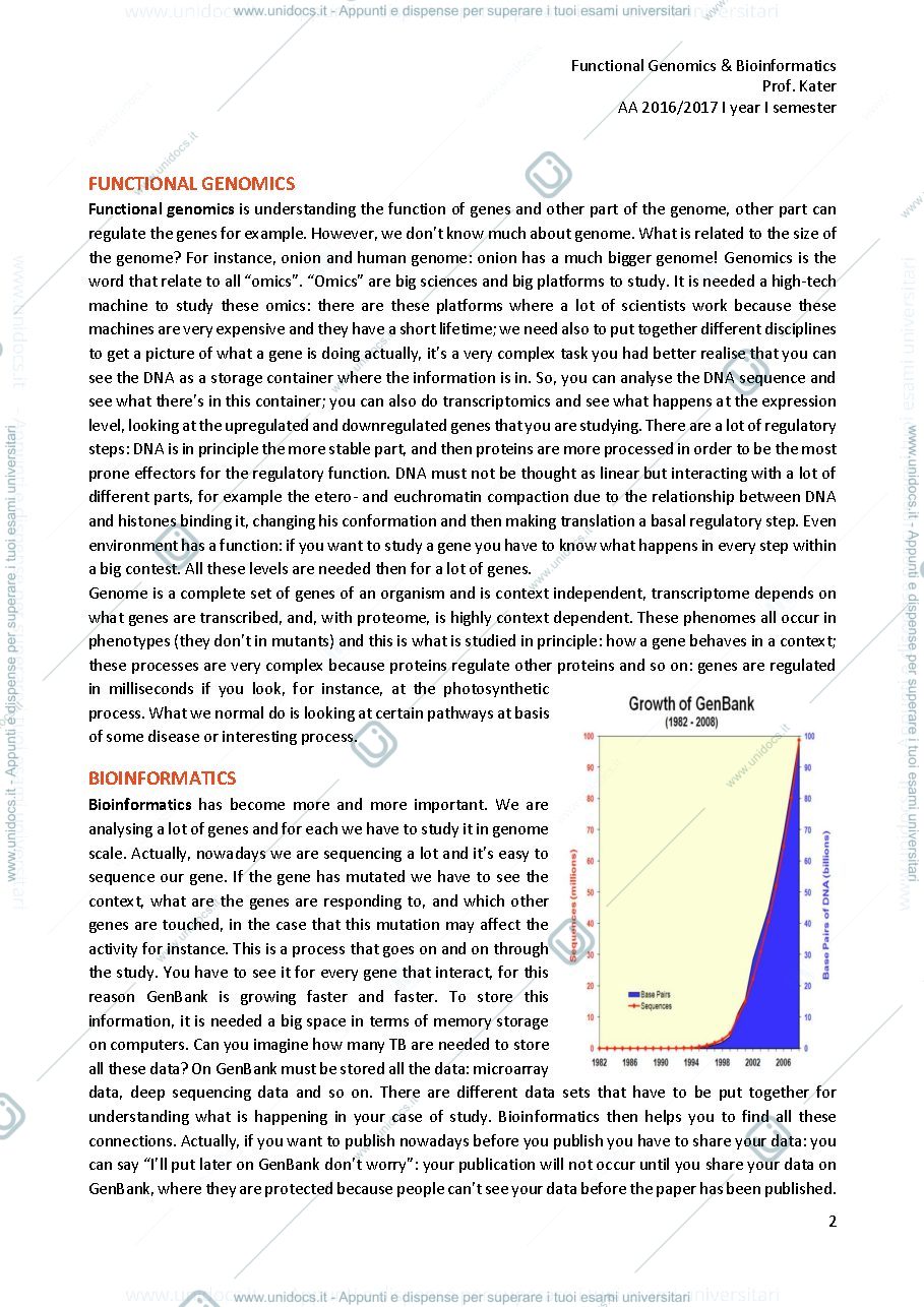 Anteprima pagina 2 — functional genomics