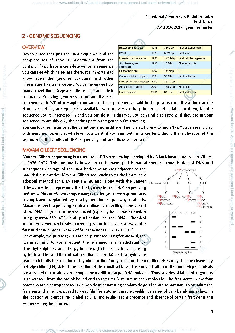 Anteprima pagina 4 — functional genomics