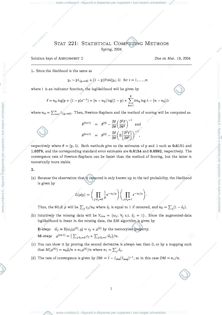 Anteprima pagina 1 — HW statistics
