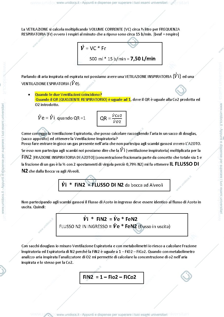 Anteprima pagina 4 — funzionalità fisiologica, parte esposito