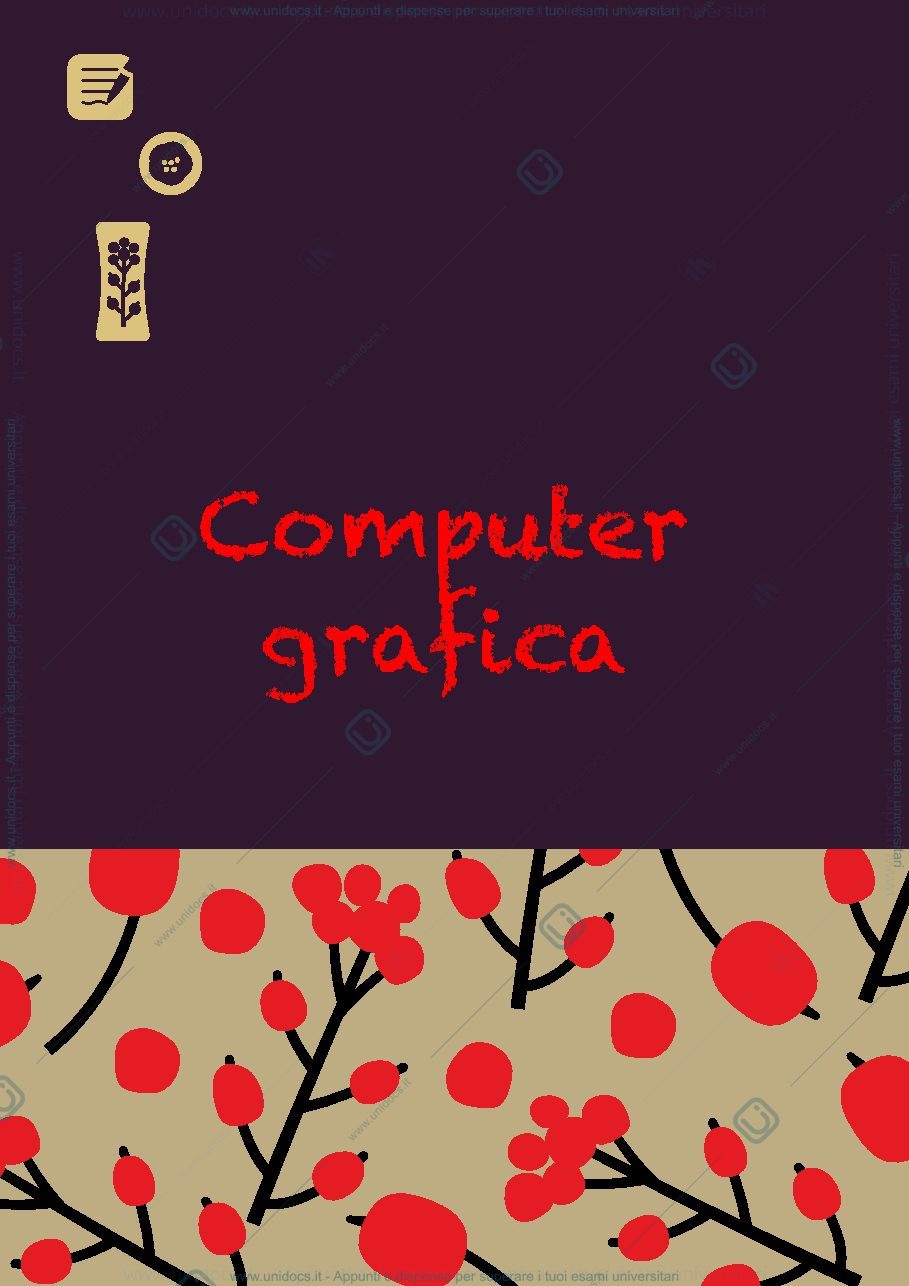 Anteprima pagina 1 — Computer grafica