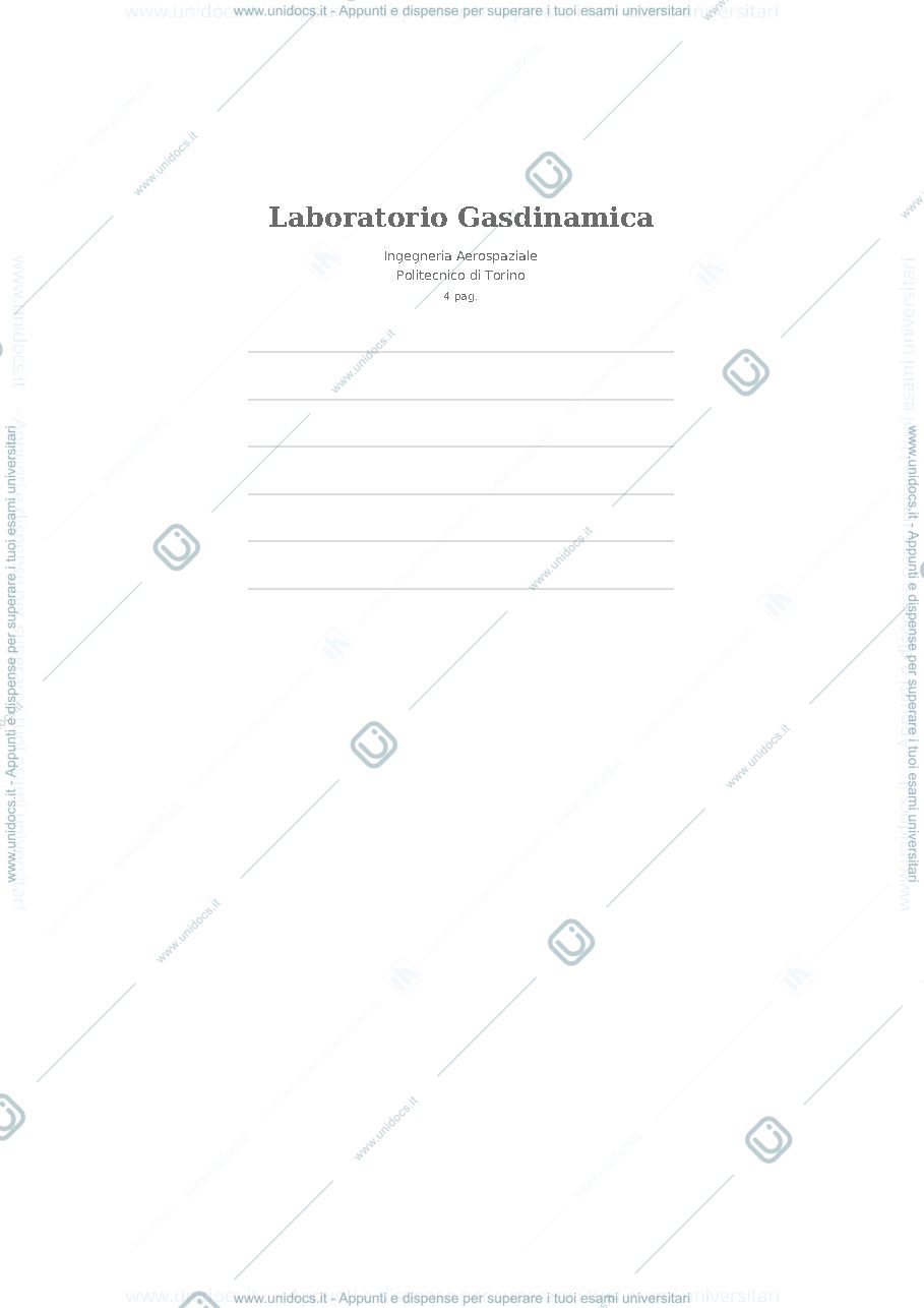 Anteprima pagina 1 — Laboratorio Gasdinamica