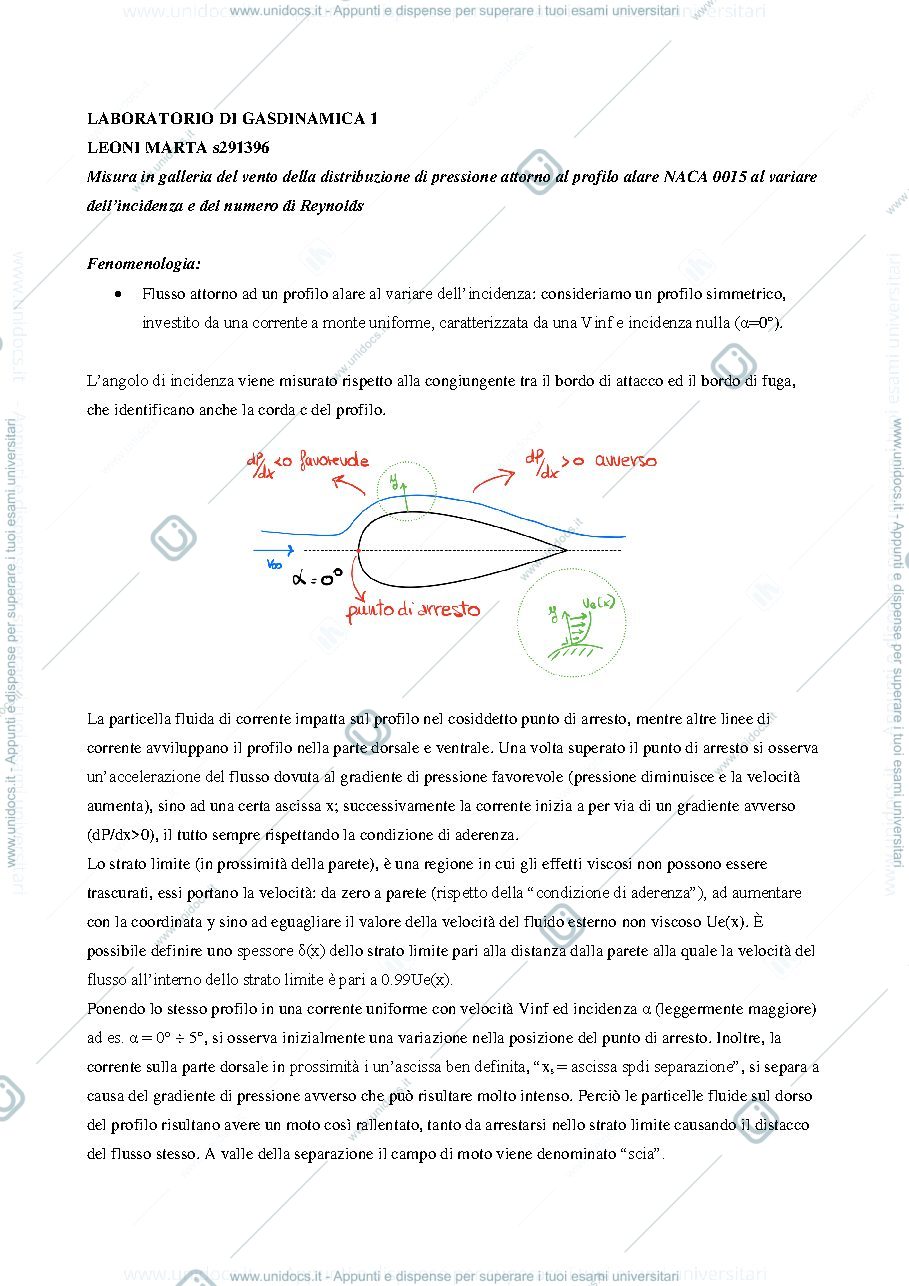Anteprima pagina 1 — RELAZIONE LOBORATORIO 1