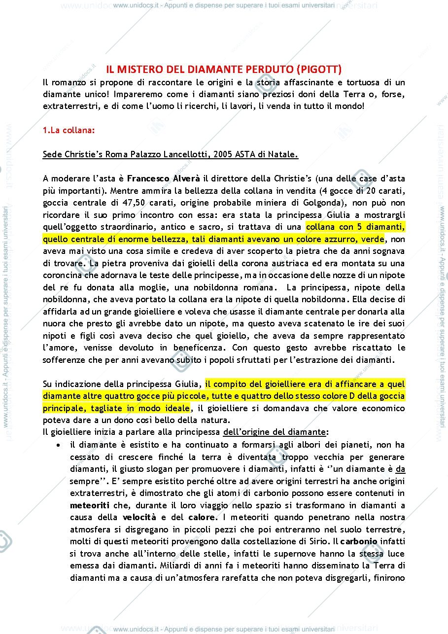 Anteprima pagina 1 — Il mistero del diamante perduto Pigott 