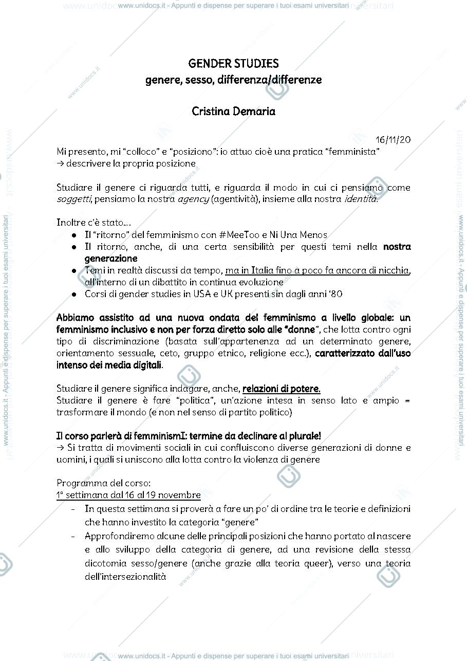 Anteprima pagina 1 — Gender Studies
