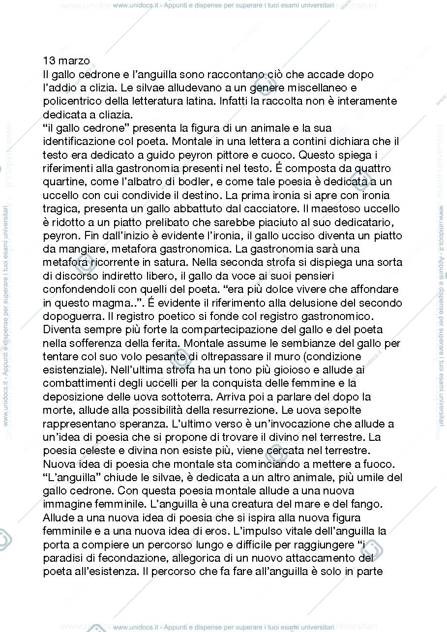 Anteprima pagina 1 — Appunti lezioni 