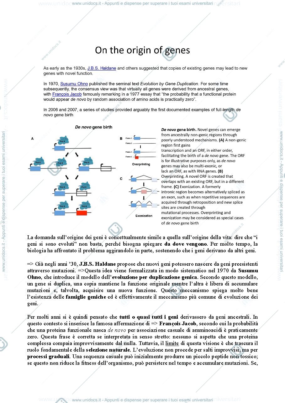 Anteprima pagina 1 — Genetica avanzata