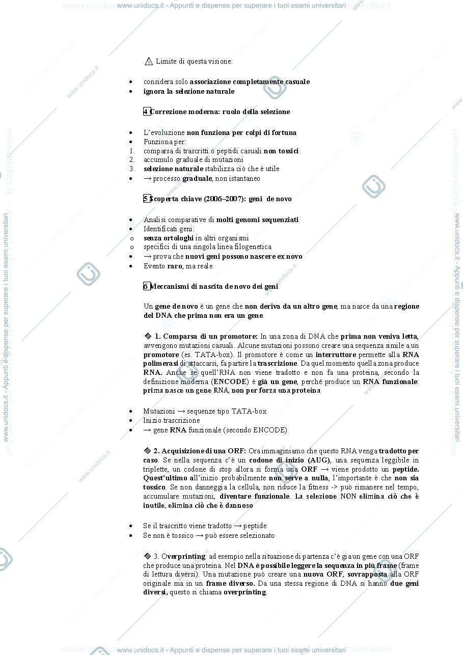 Anteprima pagina 3 — Genetica avanzata