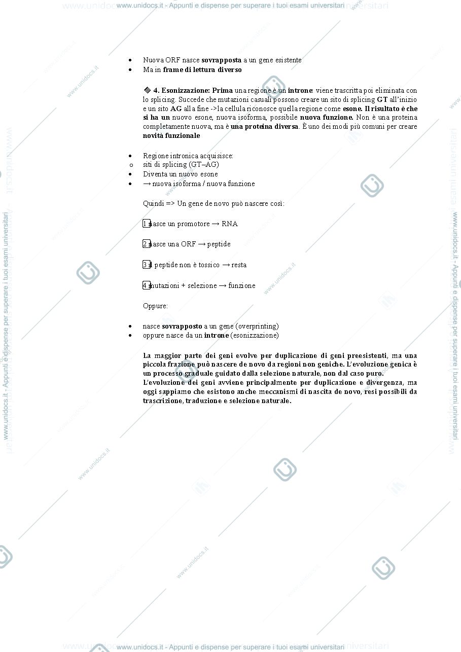 Anteprima pagina 4 — Genetica avanzata