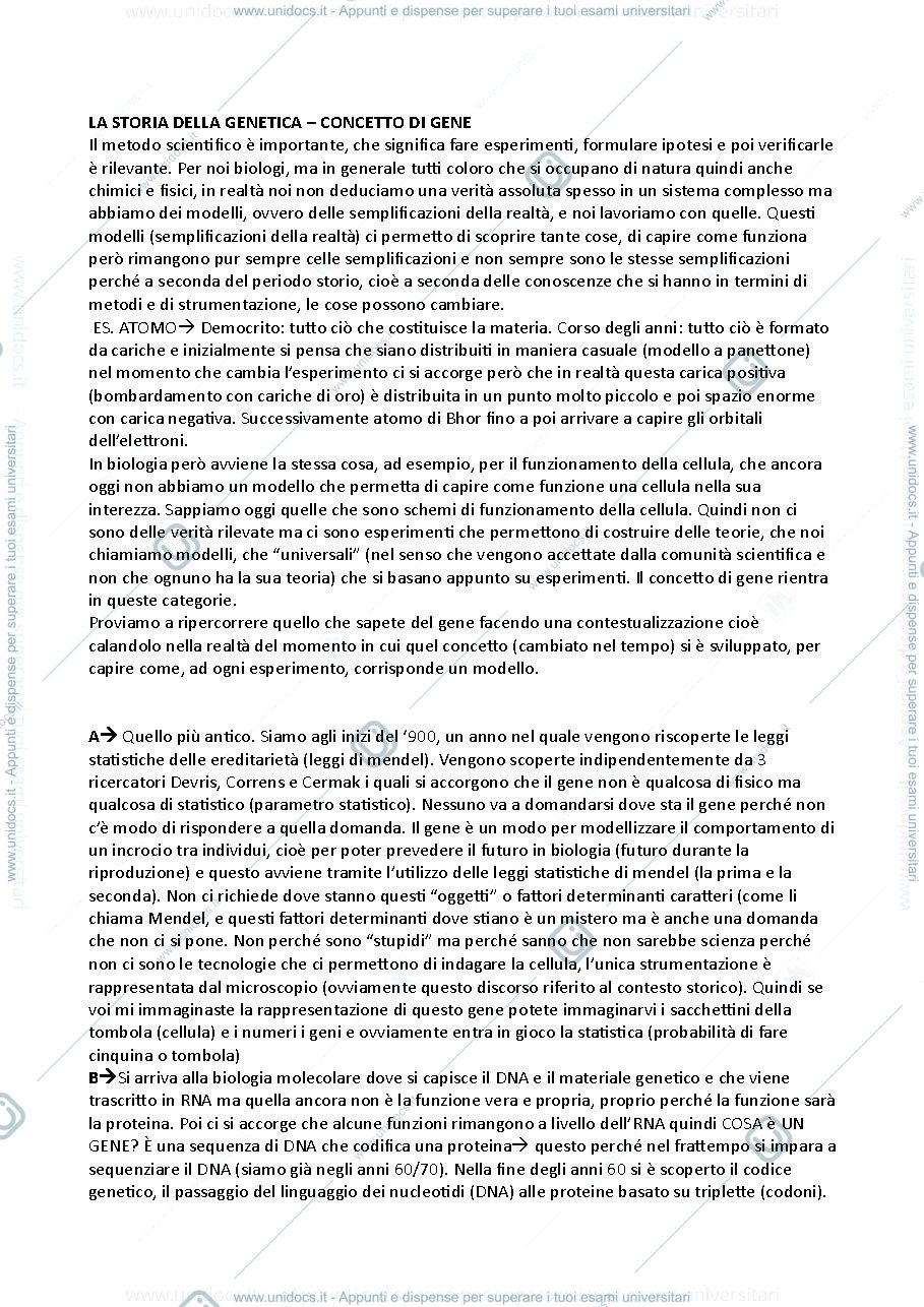 Anteprima pagina 1 — Genetica avanzata