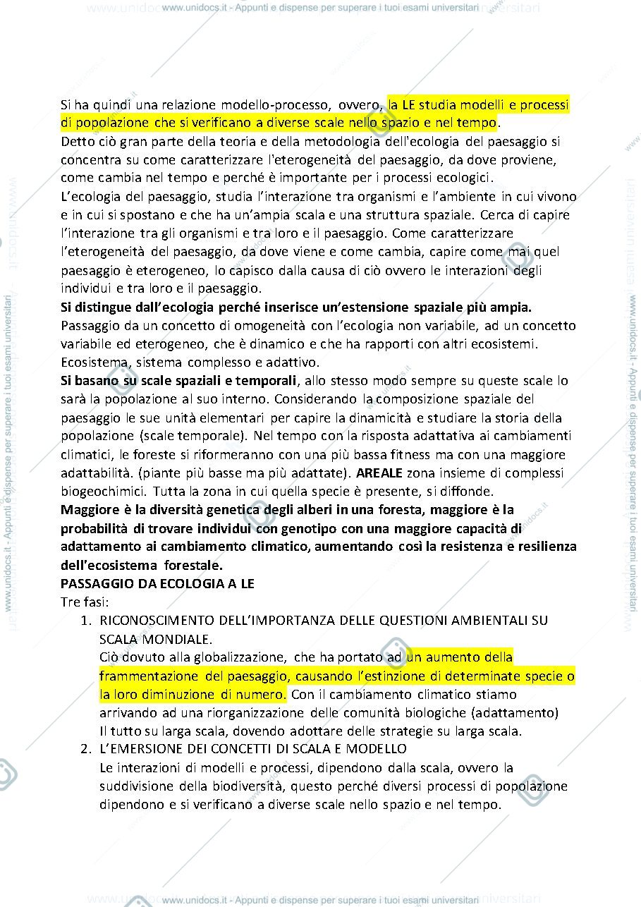 Anteprima pagina 3 — APPUNTI GENETICA E GENOMICA AMBIENTALE 