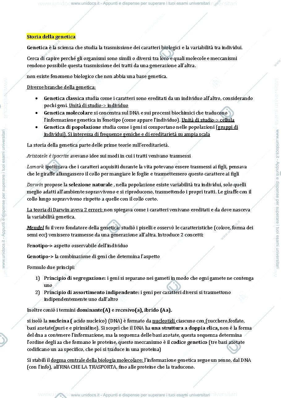 Anteprima pagina 1 — Appunti lezione