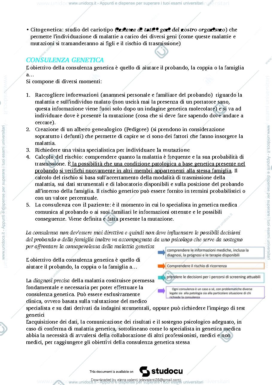 Anteprima pagina 4 — Genetica medica