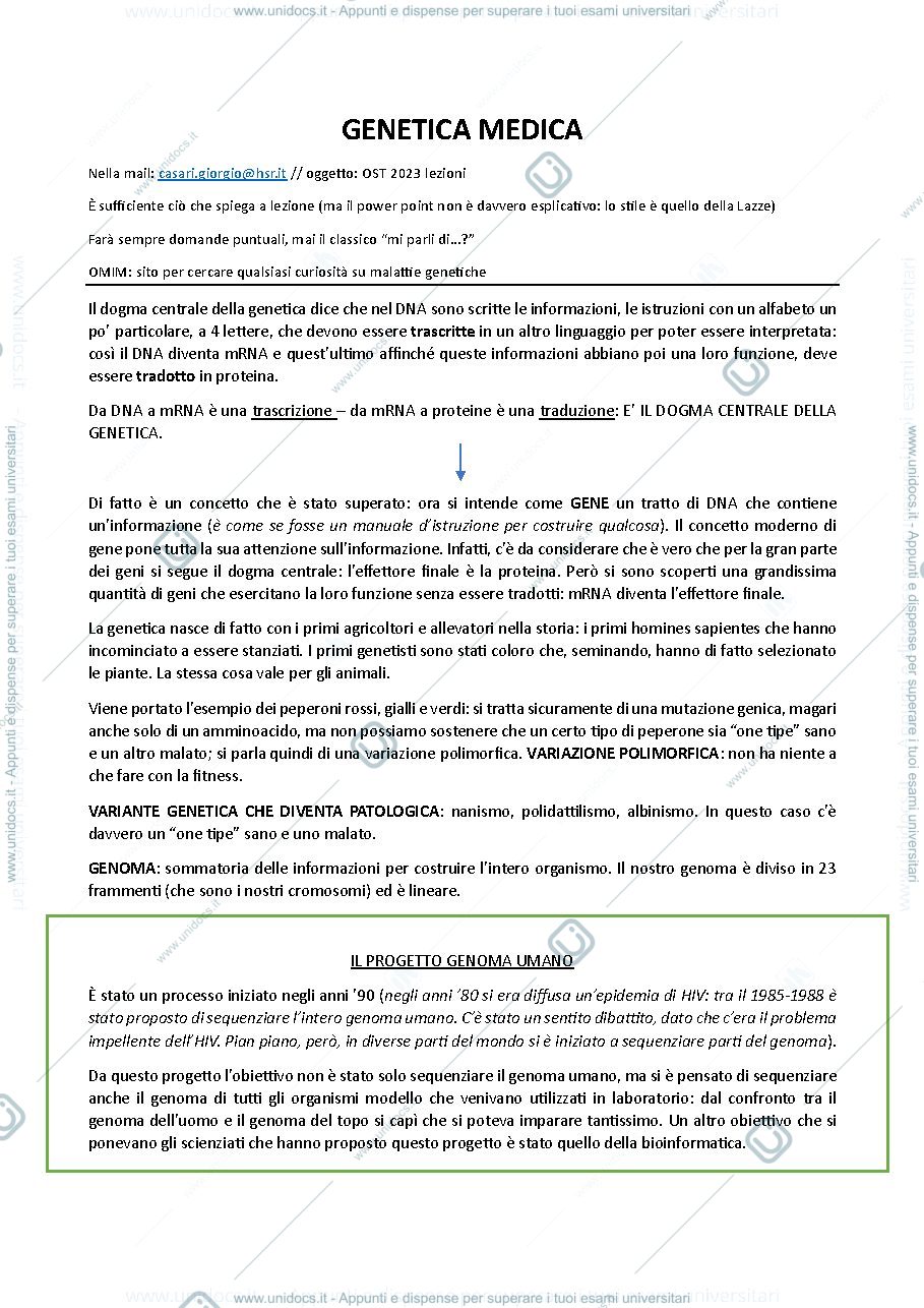 Anteprima pagina 1 — genetica