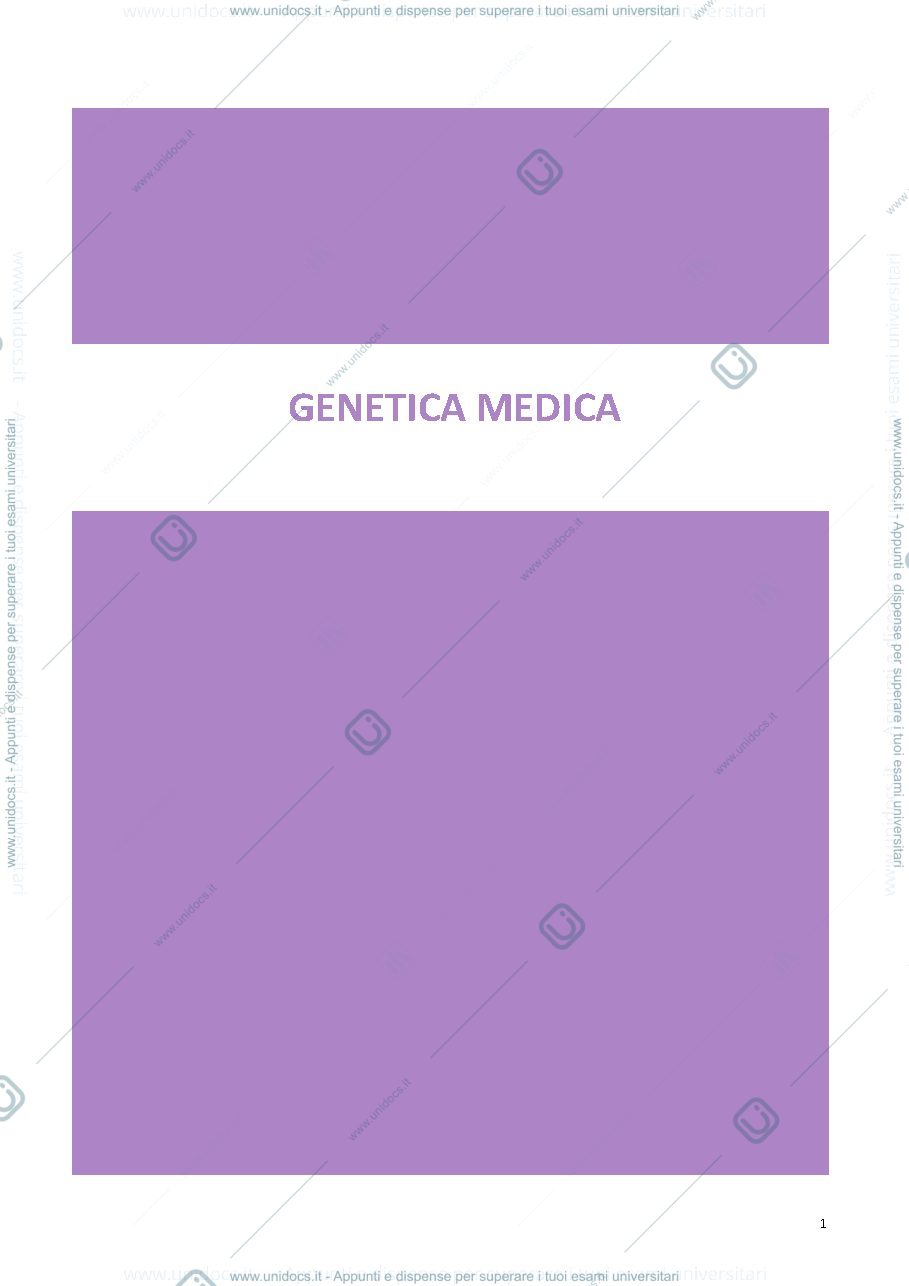 Anteprima pagina 1 — Genetica