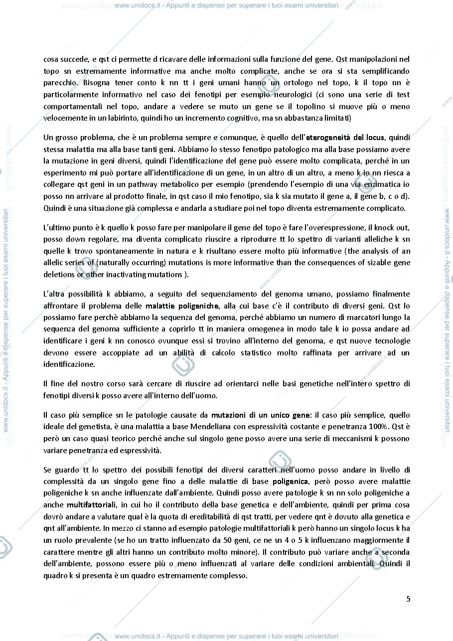Anteprima pagina 5 — genetica molecolare