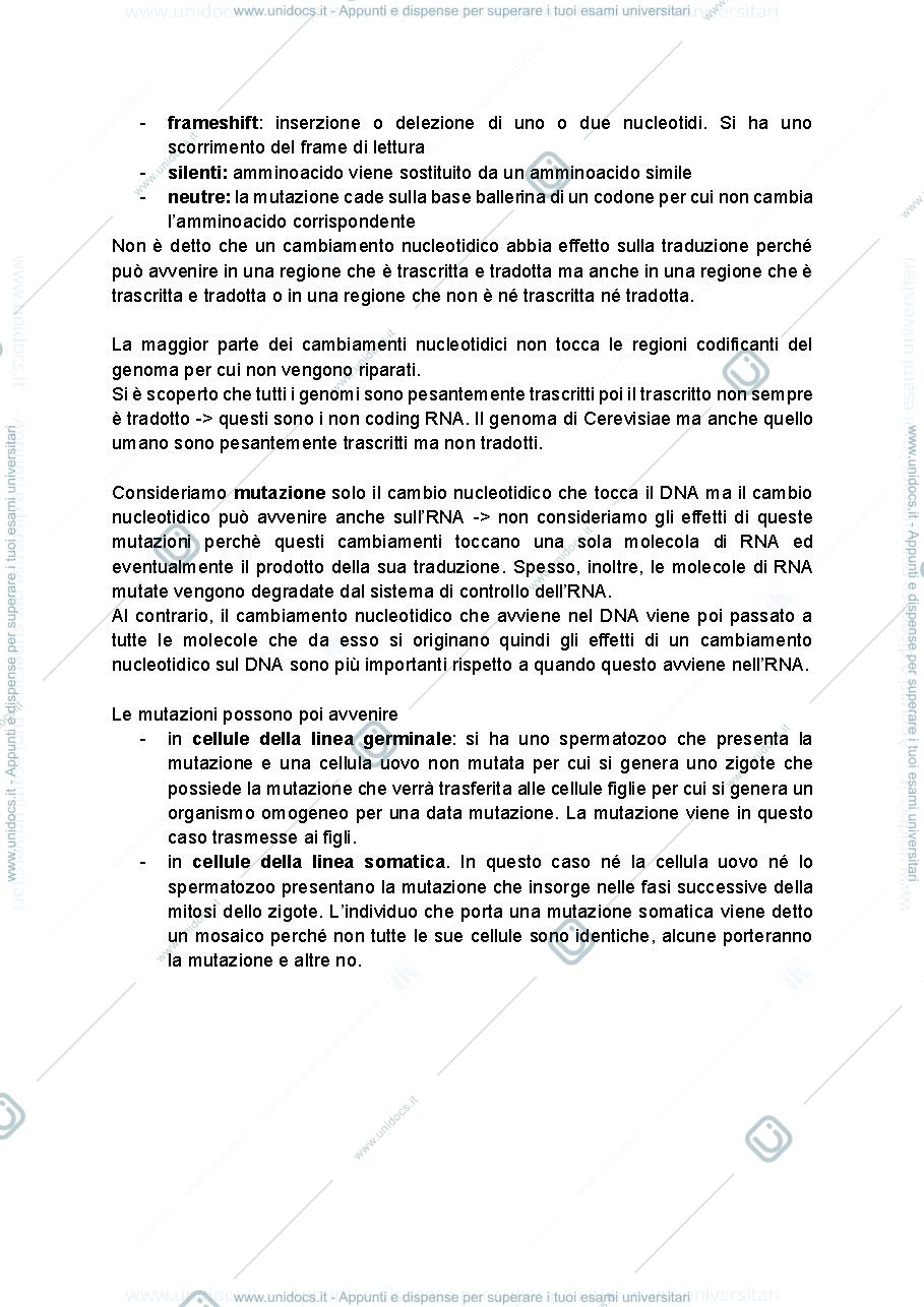 Anteprima pagina 2 — Dispense Genetica molecolare