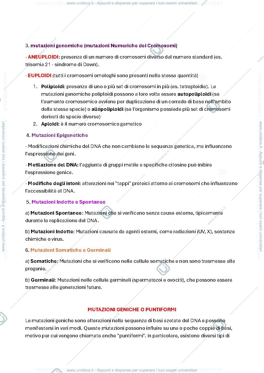 Anteprima pagina 2 — le mutazioni e le chimere