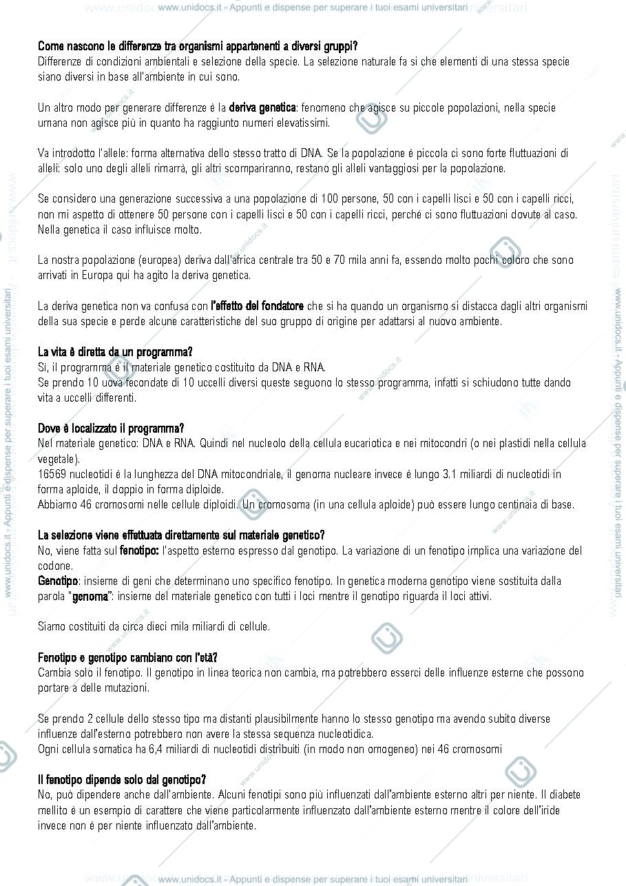 Anteprima pagina 1 — Genetica prof torroni 