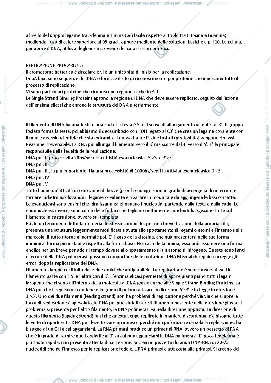 Anteprima pagina 3 — Appunti di Genetica