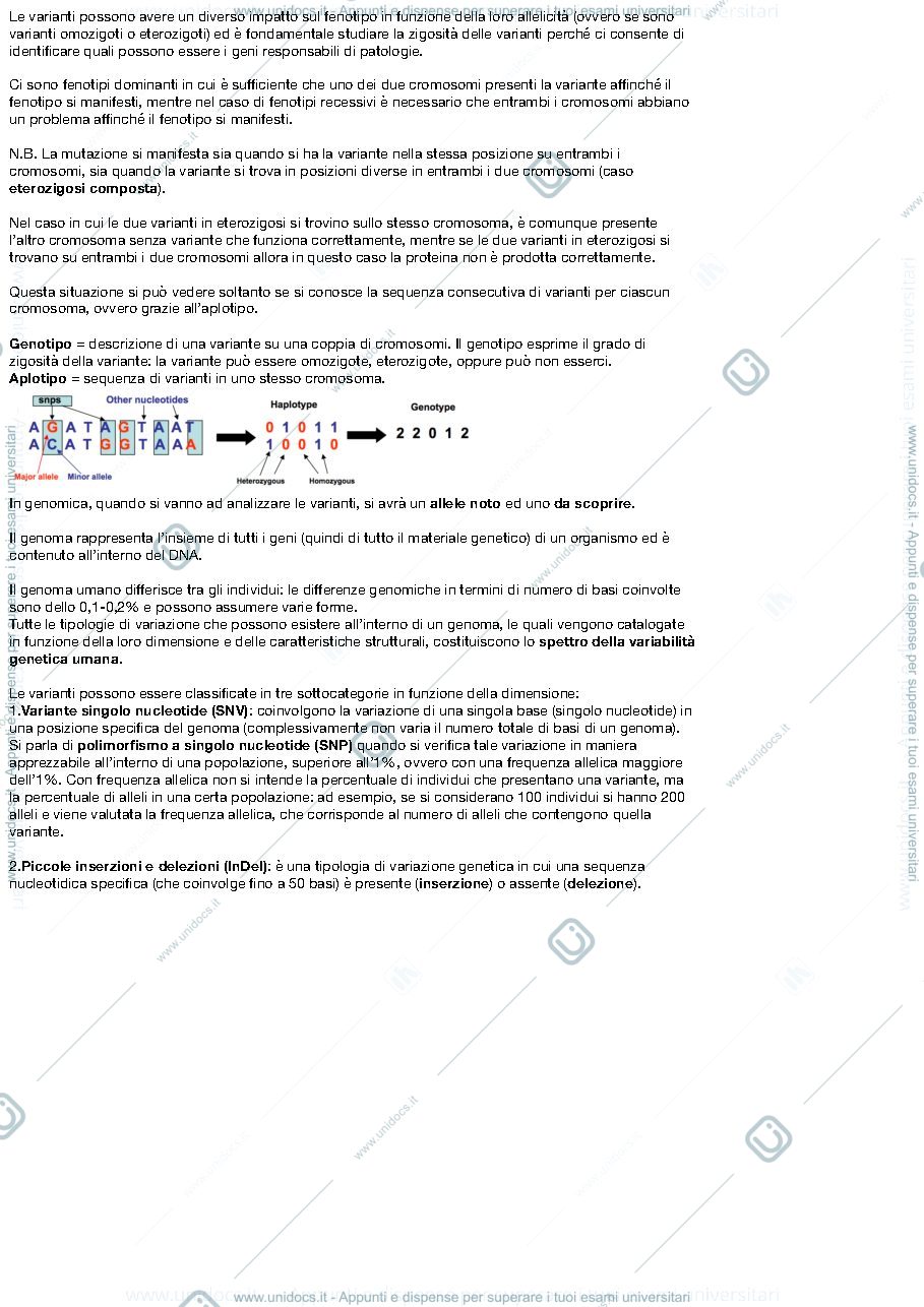 Anteprima pagina 3 — Appunti genomica computazionale