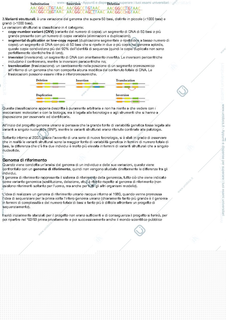 Anteprima pagina 4 — Appunti genomica computazionale