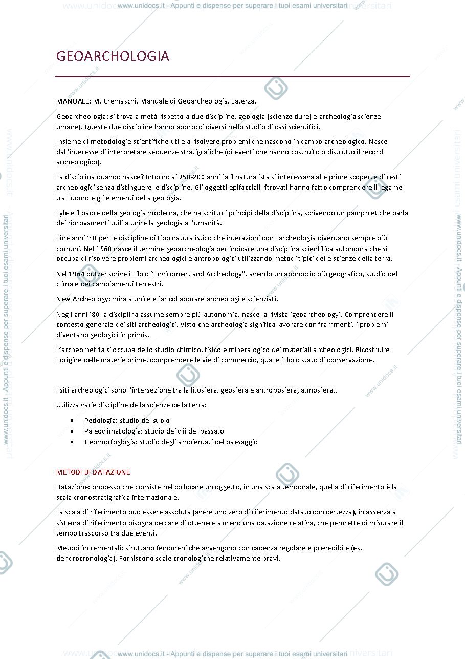 Anteprima pagina 1 — Geoarcheologia
