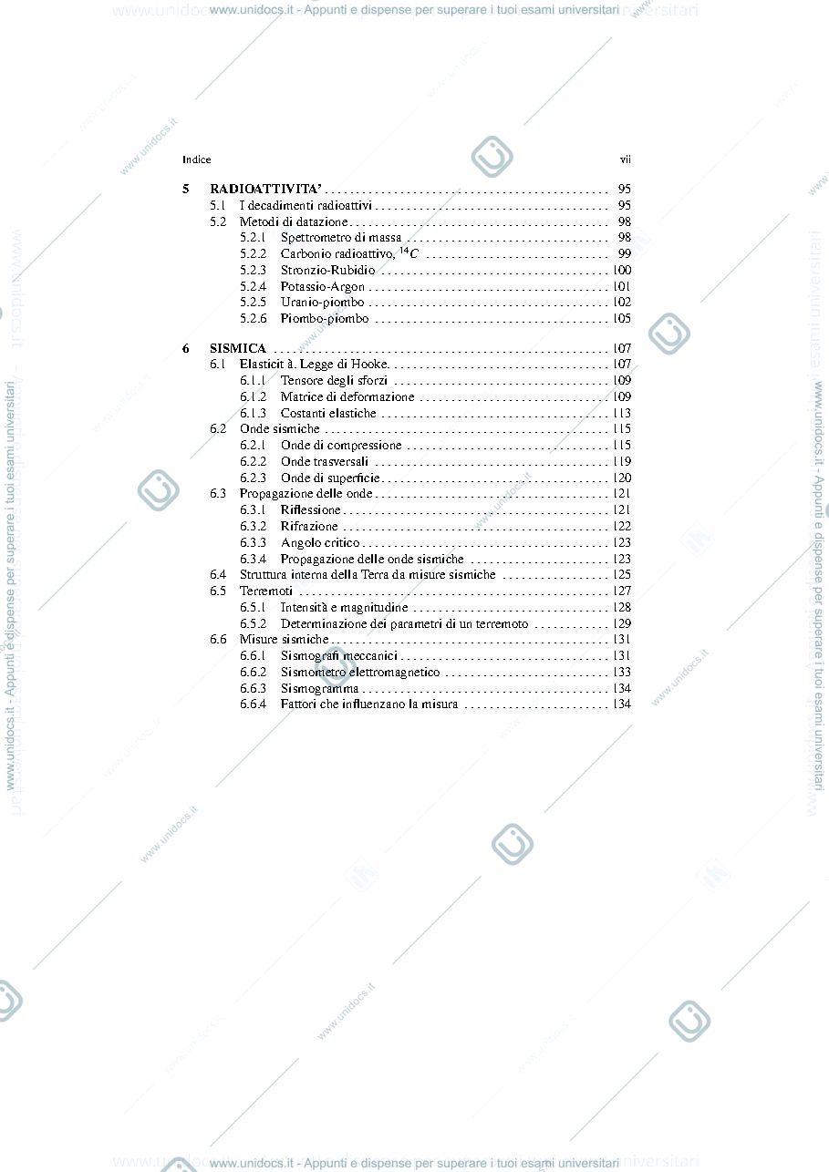Anteprima pagina 5 — Dispense Geofisica Prof.ssa Pasquero Unimib