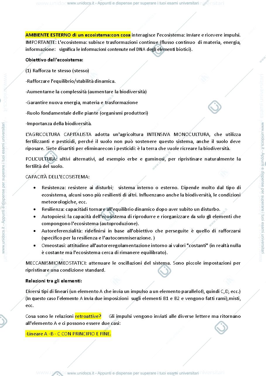Anteprima pagina 3 — Parte relativi a ecosistema