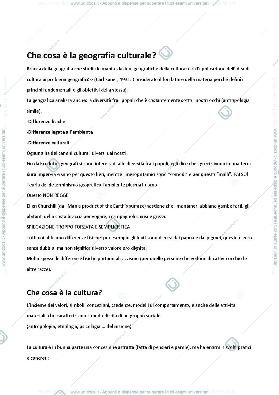 Anteprima pagina 4 — Appunti Geografia Culturale 