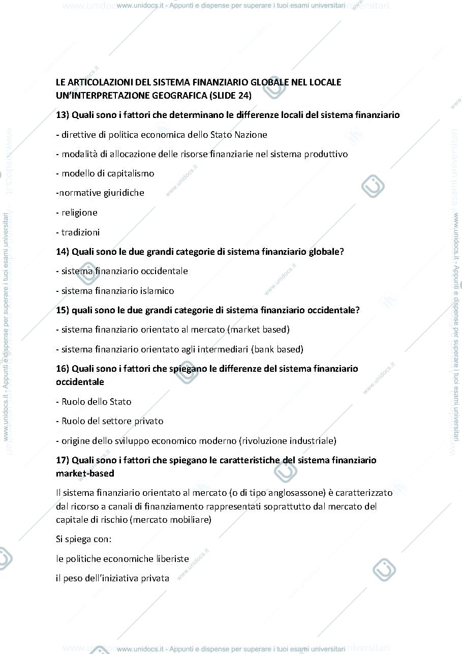 Anteprima pagina 3 — geografia dei mercati finanziari 