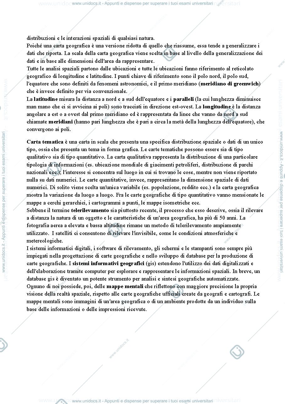 Anteprima pagina 3 — Riassunto completo del libro: "Geografia Umana"