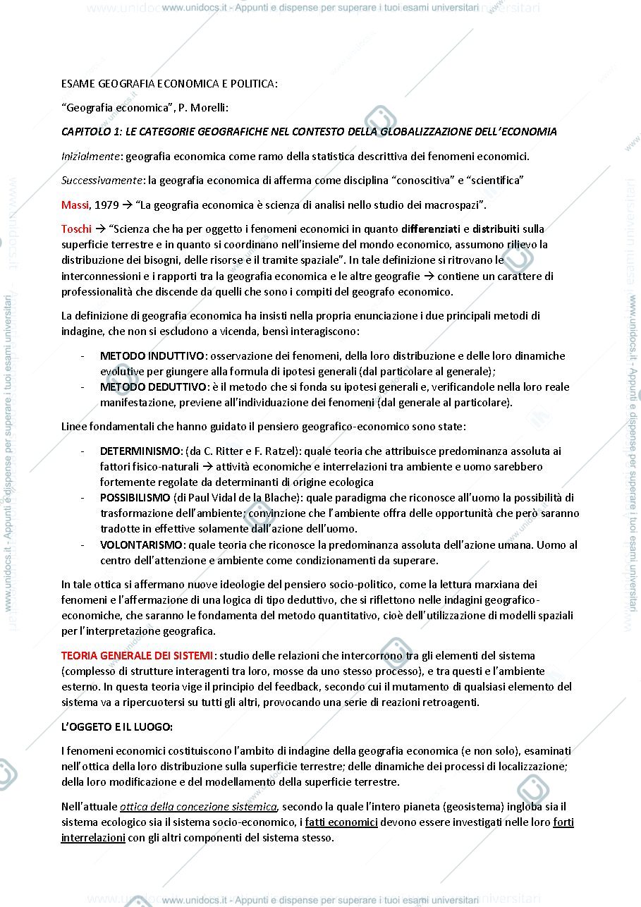 Anteprima pagina 1 — Geografia economica 