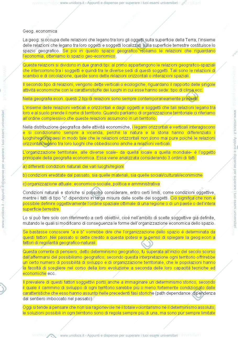 Anteprima pagina 1 — Geografia economica