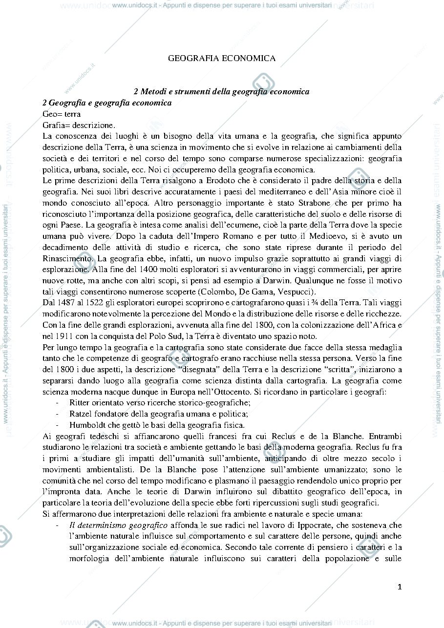 Anteprima pagina 1 — geografia economica