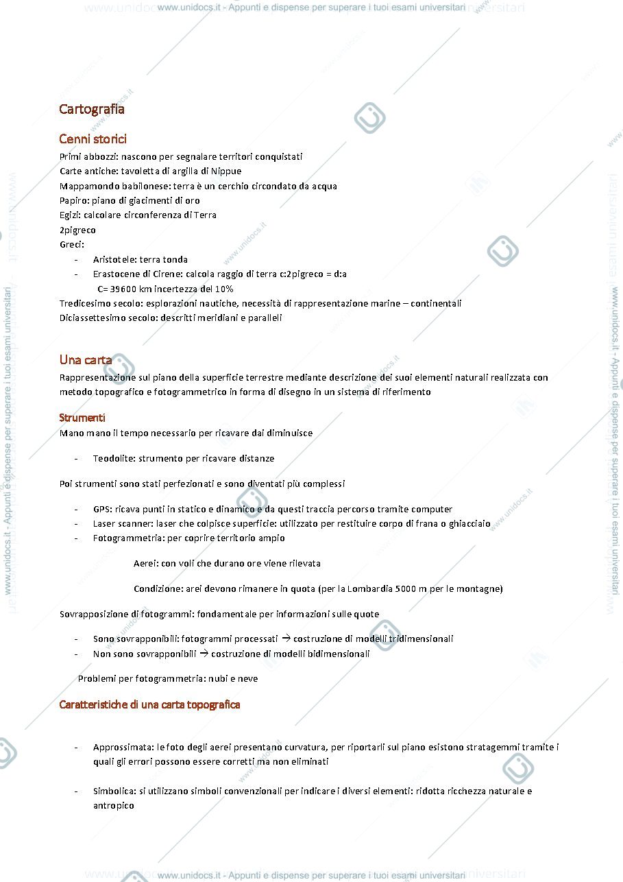 Anteprima pagina 1 — cartografia 